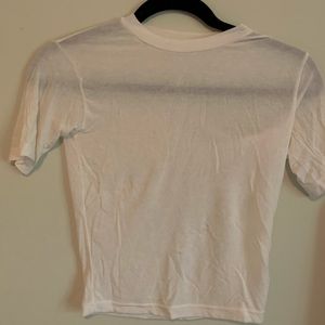 Sheer cropped tee